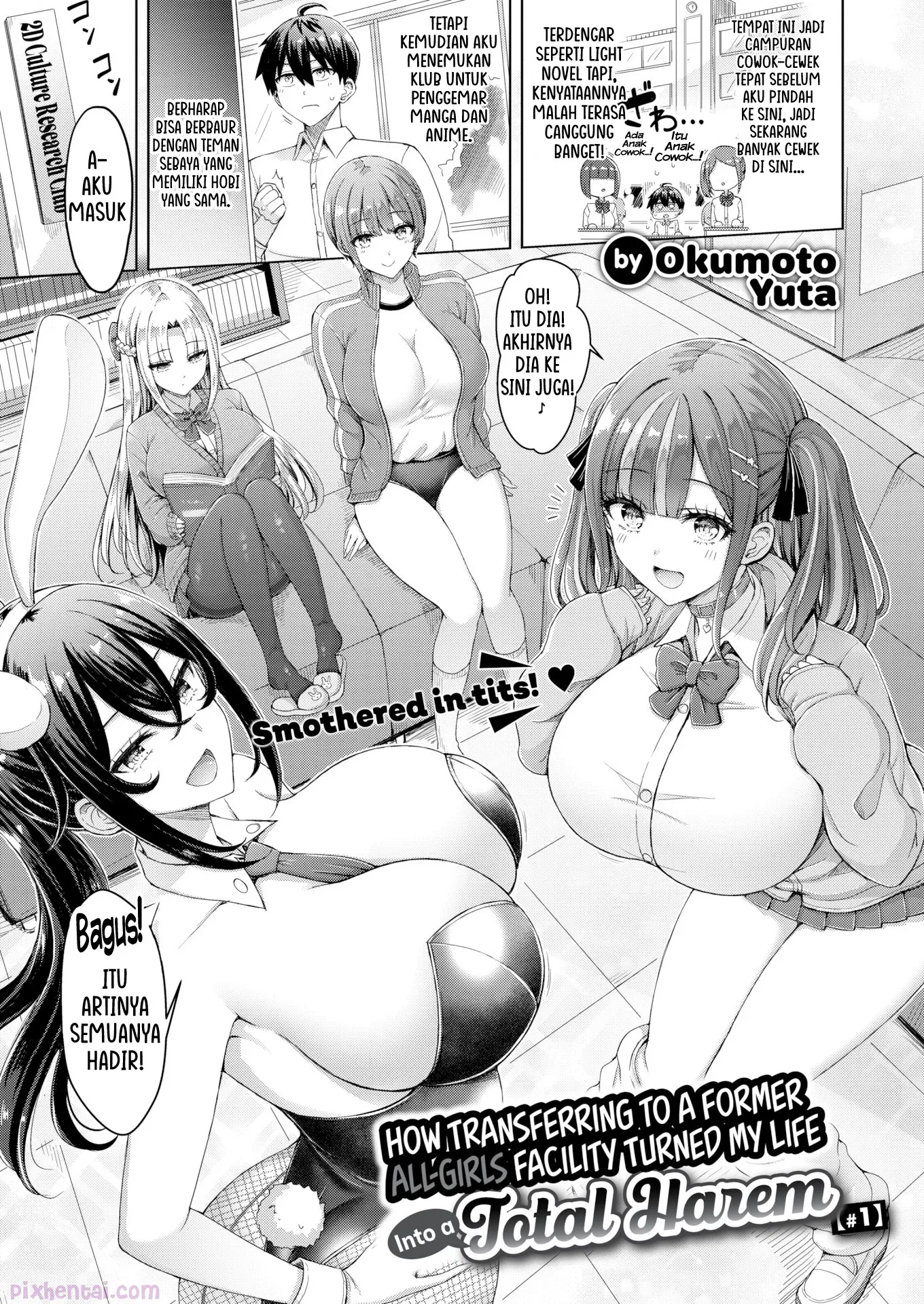 Komik hentai xxx manga sex bokep Tenkou saki ga moto joshi kou de mainichi haaremu sugiru ken 1
